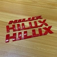 โลโก้ HILUX-HILUX-HILUX มี 3 รุ่น สีแดงราคาต่อชิ้น