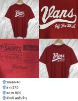 Vans เสื้อแบรนด์สเก็ต เสื้อยืดมือสอง ของแท้สภาพดี ลดราคา เสื้อราคาถูก