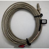 เทอร์โมคัปเปิล Type K เซ็นเซอร์ควบคุมอุณหภูมิ แบบขันสกรู ความยาวสาย 5เมตร SW-01 Thermocouple