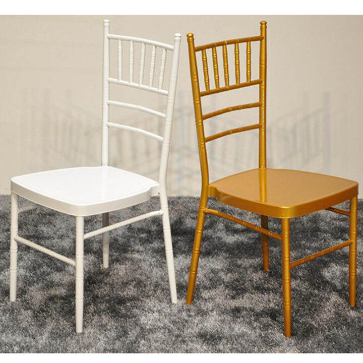 Outdoor Wedding Wedding Mori Style White Gold Bamboo Chair Hotel Chair