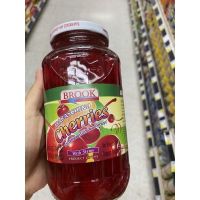 มาราสชิโน เชอร์รี่ มีก้านสีแดง ตรา บรูค 794g. Brook Maraschino Cherries With Stems