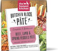 อาหารเปียกสุนัข The Honest Kitchen Butcher Block Pate สูตร Beef, Lamb &amp; Spring Veggies ขนาด 298 g (Best by 17/03/23)