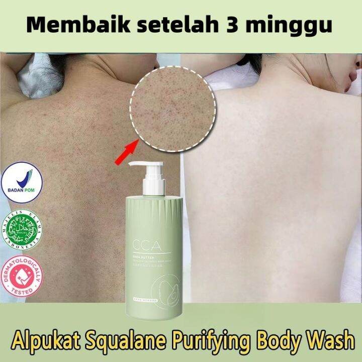 Lulur Shower Gel Alpukat Sabun mandi Eksfoliasi Shower gel Pemutih