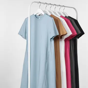 Shop Uniqlo Dress Peach with great discounts and prices online