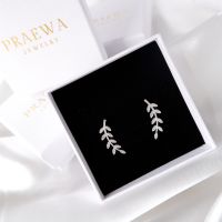 Praewa Jewelry - Olivia earpin ต่างหูเงินแท้ เพชรสวิส CZ