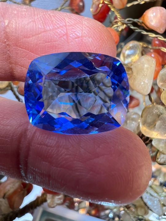 royal-blue-topaz-17-กะรัต-carats-15x19-มิลลิเมตรmm-1-เม็ด-สี-บลูโทพาส-พลอย-blue-topaz-culture-stone