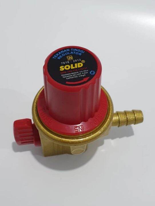 Regulator gas LPG tekanan tinggi merek Solid Lazada Indonesia