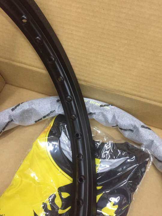 วงล้อ-super-drag-rim-รุ่นstreet-1-2ขอบ17-2วง-ขอบเรียบ-สีดำ-sd1217b