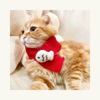 พร้อมส่ง ผ้าพันคอแมว ปลอกคอแมว ผ้าพันคอนุ่ม Cashmere Scarf for Cats นุ่มพิเศษด้วยไหมคอตตอนผสมแคชเมียร์ งาน Handmade ทาสถักเอง รับสั่งทำ