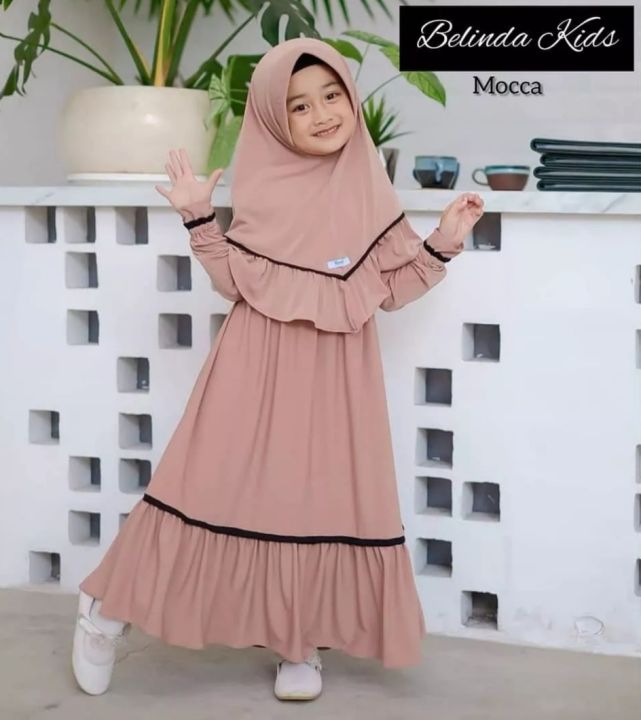 casrah maxi dress with hijab for kids age 8 to 10 years old | Lazada PH