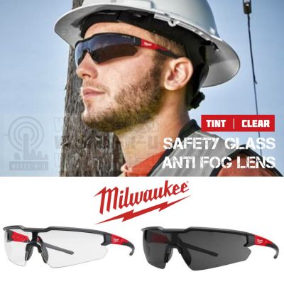 Milwaukee แว่นตาเซฟตี้ เลนส์ใส/ดำ ป้องกันฝ้า Safety Glasses - Anti Fog Lenses (48-73-2000/2005)