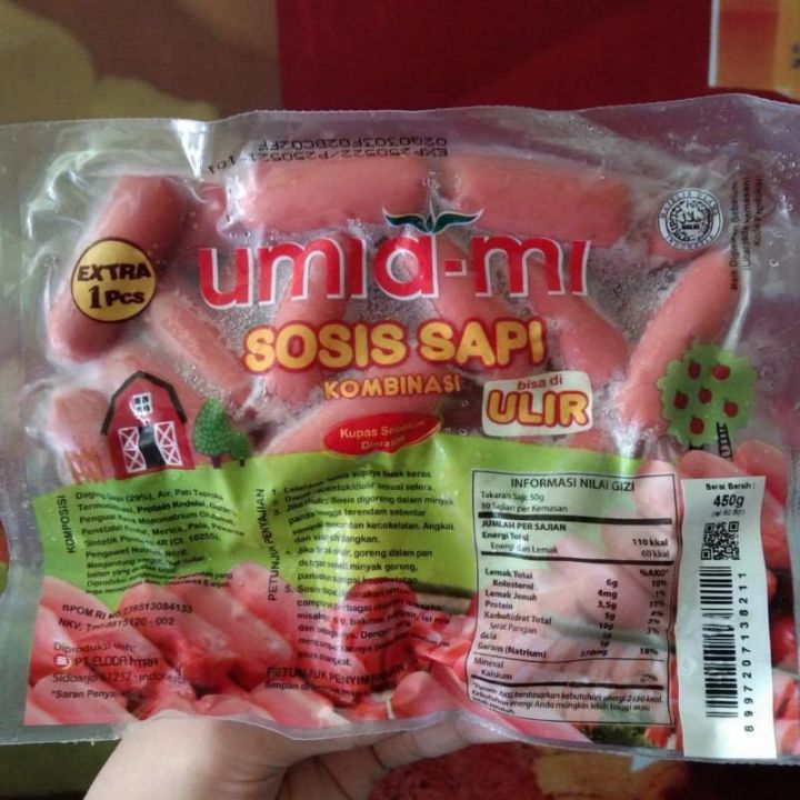 Sosis Sapi Ulir Isi 50pcs Umiami 450 Gram Frozen Food Lazada Indonesia