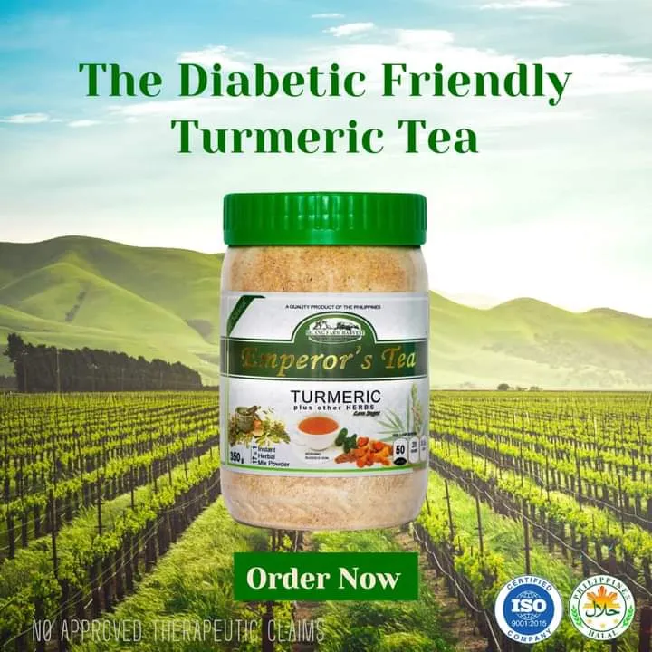 Emperor's Turmeric Tea 17 in 1 Low Sugar 350 grams. Perfect for Diabetic persons. Lazada PH