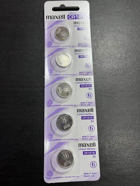 Baterai remote remot mobil maxell cr1616 3V 1 strip 5pcs | Lazada Indonesia