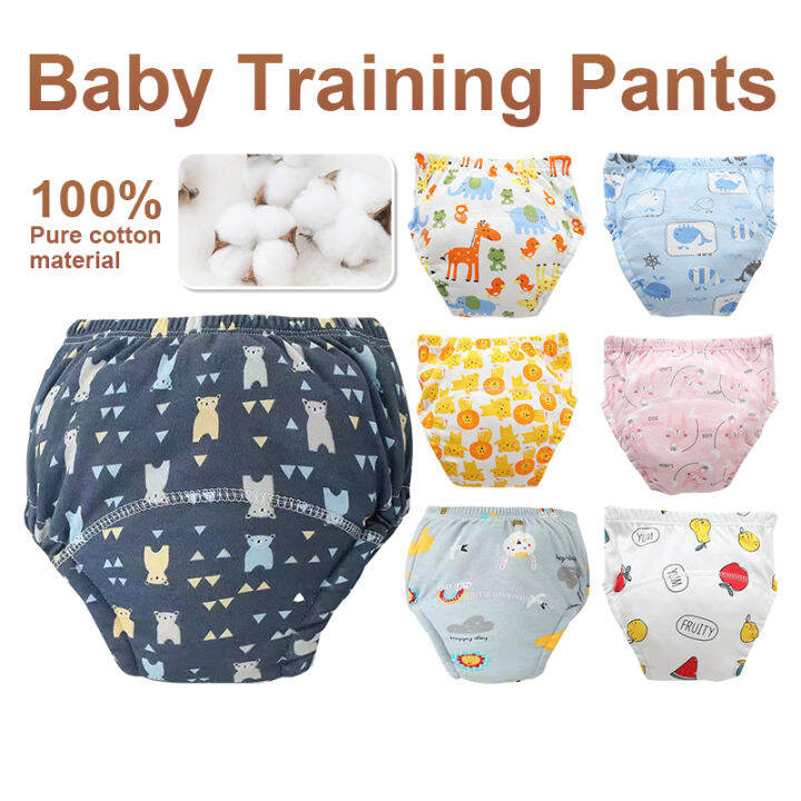 [Ready Stock] 6 Layers Kids Potty Training Pants Reusable Washable