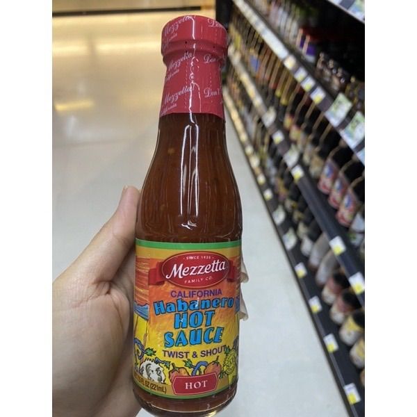 ซอสพริก ฮาบาเนโร ตรา เมซเซตต้า 221 Ml. Habanero Hot Sauce ( Mezzetta