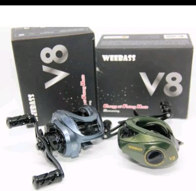 รอกตกปลา รอกหยดน้ำ WEEBASS V8 Baitcasting Reel ลูกปืน 4+1BB เบรค7g