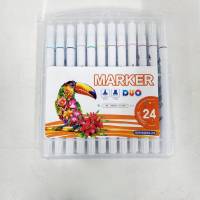 ปากกาmarker 2หัว....24 ด้าม