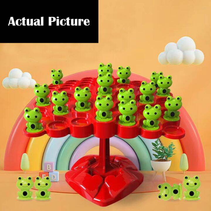 Child Toy Frog Stackable Balance Tree Puzzle ParentChild Interactive