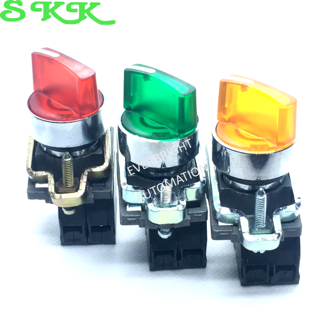 22mm XB4 2 Position On/Off 3 Position On/Off/On Round Illuminated 24V ...