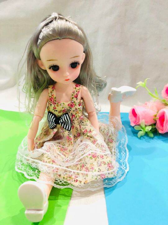 ตุ๊กตาบาร์บี้-น่ารักตาโต-baby-doll-ตาแก้ว-สูง-29-เซนติเมตร