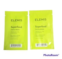 ELEMIS Super food Facial Wash Prebiotic Gel Cleanser (2ซอง) ผิวสะอาด ฟื้นบำรุง มีชีวิตชีวา