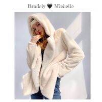 เสื้อกันหนาว เสื้อฮู้ด FLUFFY COAT ?แบรนด์✨ Bradely•Michelle✨  (WY797)