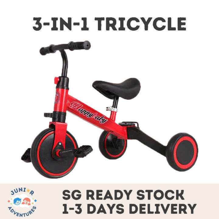 balance bike with detachable pedals