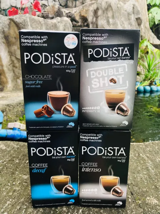 Podista Nespresso Coffee Pods Coffee intenso Chocolate Sugar Free