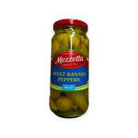 Mezzetta Sweet Banana Wax Pepper พริกหยวก ดอง ในน้ำส้มสายชู เมซเซตต้า 473 มล