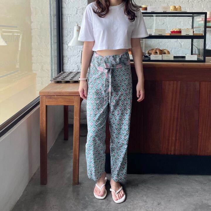 TRAVEL RECIPE Danube Wrap Pants 🌸💙 Lazada.co.th