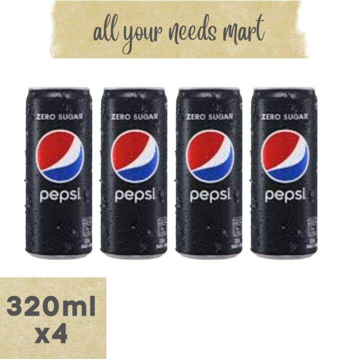 Pepsi • Zero Sugar • 320ml X4 Lazada Ph 4139