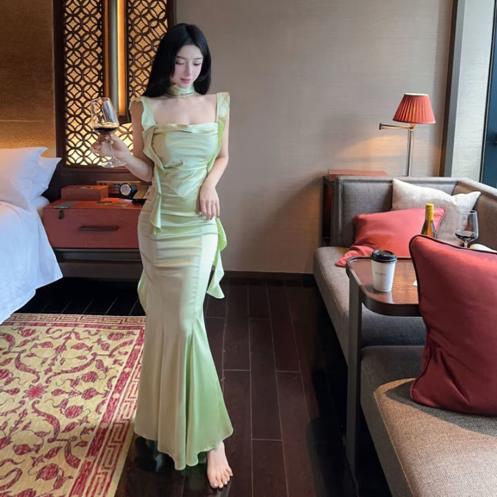 Váy Xanh Bơ Cổ Vuông giá rẻ Tháng 82023BigGo Việt Nam