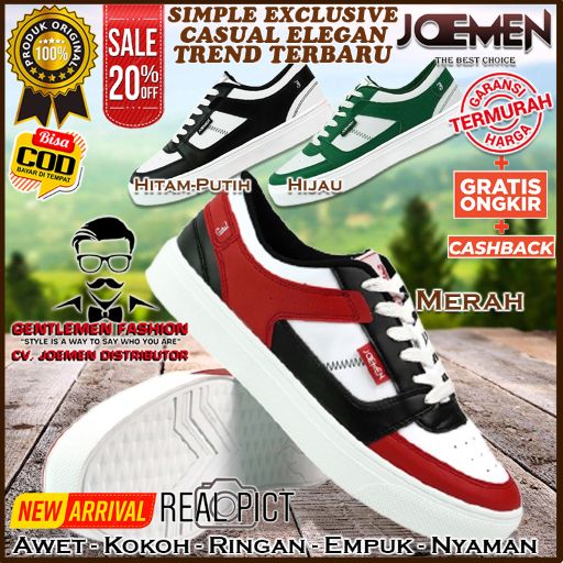 Jual Sepatu Kets Olahraga Pria , Sneaker Kasual Anti Selip Ringan