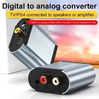 Audio Converter Digital Decoder Coaxial Input Analog RCA with Optical Cable