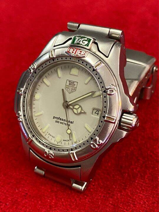 tag-heuer-professional-200-m-quartzบอยไซร์-ซีรี่ย์-4000-ตัวเรือนสแตนเลส-นาฬิกาผู้ชาย-นาฬิกามือสองของแท้