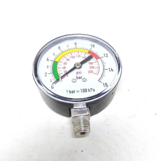 M10x1 Manometer Für Inflator - Edelstahl Druckmesser 40MPA Stoßfest