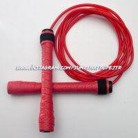 เชือกกระโดด ❤ RED PVC 4.5mm ❤ Jump Rope for Cardio and Speed Freestyle ❤ 18cm Handle ❤