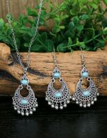 สร้อยคอต่างหูแฟชั่น สร้อยคอต่างหูโบฮีเมียน Bohemian Jewelry Set ส่งจากไทย