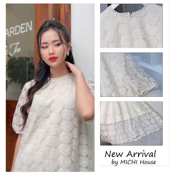 Đầm Suông Babydoll Michi House Váy Xuông Maxi Màu Trắng Đi Biển ...