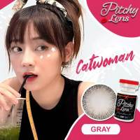 คอนแทคเลนส์ รุ่น Catwoman ยี่ห้อ Pitchylens ตาโต มีสี เทา ตาล มีค่าสายตา