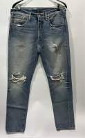 กางเกงยีนส์ (มือสองแท้?%) Levis 501 CT เอวป้าย 33” เอววัดจริง 35”MADE IN MEXICO (รหัสJ34) ยาวทั้งตัว 44.5” ยาวจากเป้าถึงปลายขา 32.5” ปลายขากว้าง 7.5” ***สนใจ