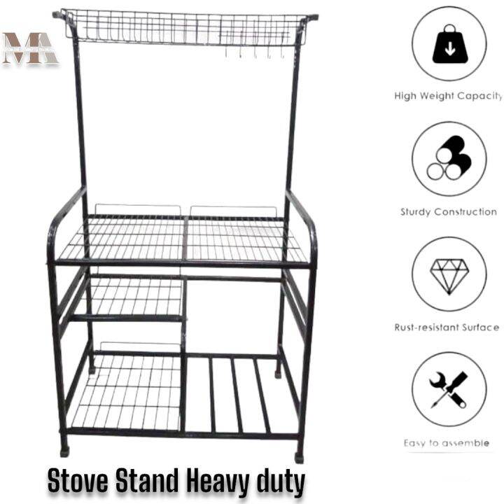 STOVE STAND / KITCHEN RACK / HEAVY DUTY STAND / POWDER COATED METAL