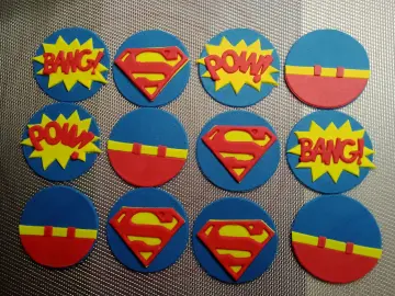 Superman cupcake clearance rings