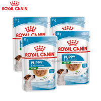 Royal Canin 85g.จำนวน4ซอง Mini kicks 6ppy K6i6kเปียกสำหรับลูกสุนัขพันธุ์เล็ก