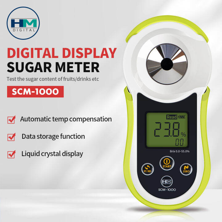 SCM1000 High Accuracy Brix Meter Refractometer Fruit Juice Drinks