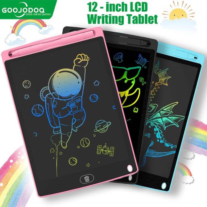 GOOJODOQ 12inch LCD Writing Tablet Children Drawing Pad Smart Notebook