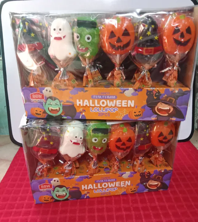 Halloween hard lollipop candy 30pcs (1box) Lazada PH