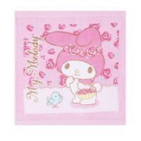 ผ้าเช็ดหน้า ผ้าขนหนู ซานริโอ ขนาด 13*13นิ้ว SANRIO Kitty My melody Cinnamonroll มายเมโลดี้ ลิตเติ้ลทวิน