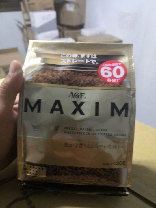 AGF​ MAXIM​ กาแฟแม็กซิม​ กาแฟสำเร็จรูป​ บรรจุ​ 120กรัม